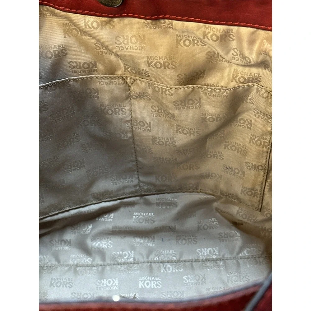 Michael Kors Signature Hobo Tab Brown Shoulder‎ Bag Purse Satchel Handbag